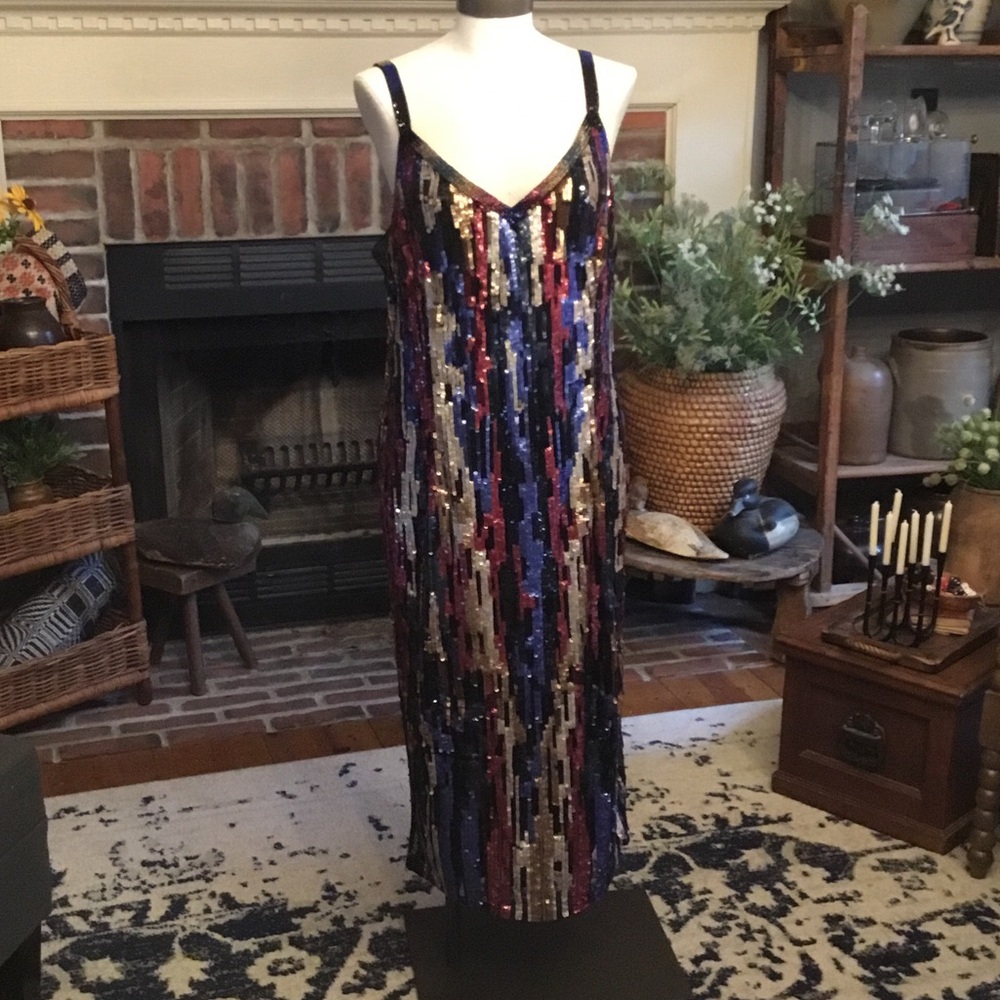 Marina Rinaldi Multi Color Sequin dress